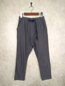  Gramicci ankle height climbing pants * lady's S size / gray / stretch / green lable lilac comb ng special order / cropped pants /glp-15f121