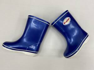 ★お買得！アキレス　かわいい青色長靴　14㎝　EE　日本製　雨の日やアウトドア、畑での土遊びに丈夫で長持ち！