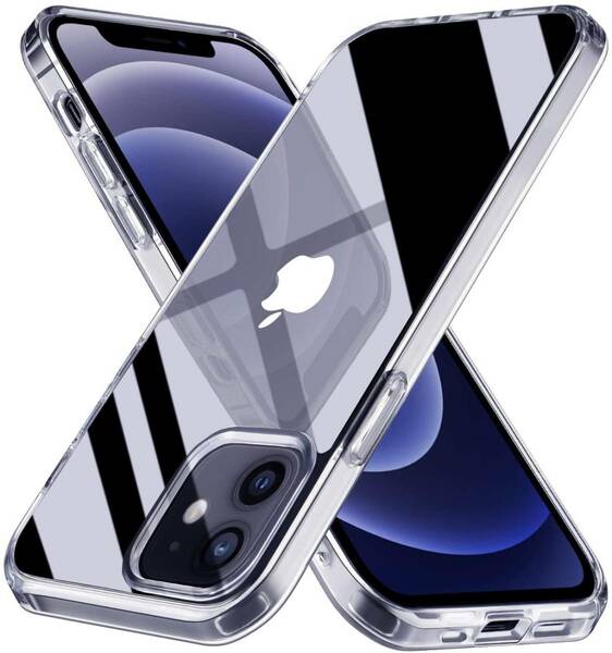 iPhone 12 用ケース iPhone 12 Pro 用ケース 全透明 ワイヤレス充電 6.1インチ 背面 tpu 超薄型 超軽量 バンパー保護ケース スマホケース