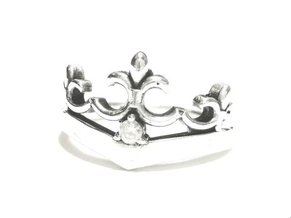 ☆定価￥28,600 本物 正規品 ロイヤルオーダー Delicate Tiara w/ 1cz デリケート ティアラ ジルコニア シルバーリング シルバー925☆