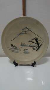 良き昭和の時代のレトロな和風皿　（大皿）　未使用品