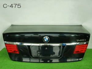 9△E】 BMW 740i ABA-KA30 / トランクリッド 41 62 7 172 332 / 475 ブラックサファイアメタリック 7シリーズ / トランクパネル【661181】