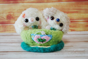 * hand made *....i pie!..... rin!( mat attaching ) * knitting * free shipping * 1 point thing!*