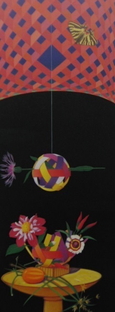 山内茂雄的《夏日花篮》来自一件罕见的裱框艺术品, 状况良好, 全新, 高品质框架, 免运费, 绘画, 油画, 静物