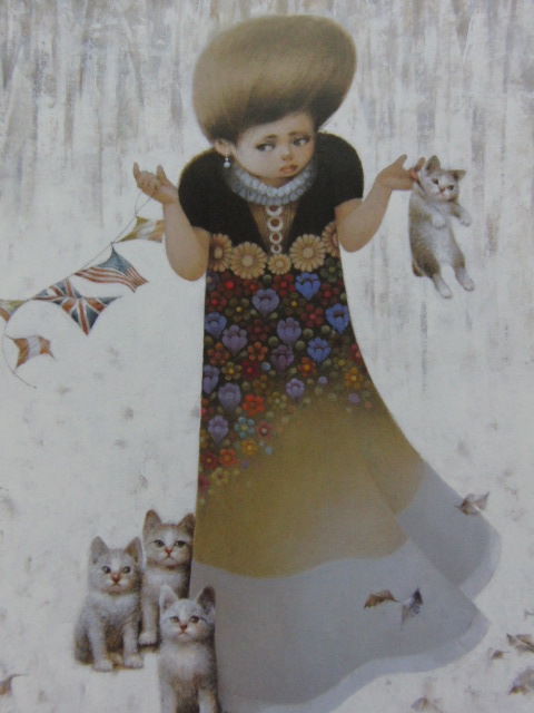 Kunio Fukazawa [Weißer Herbst] aus einer seltenen Sammlung gerahmter Kunst, In guter Kondition, Nagelneu mit hochwertigem Rahmen, Kostenloser Versand, Malerei, Ölgemälde, Porträts