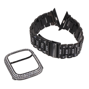  Apple watch band cover belt set full custom complete set 44mm black CZ diamond ( Cubic Zirconia )