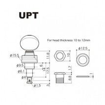 ★新品セール/最安値★GOTOH 高級ウクレレ ペグ UPT-UB8-CW◇ブラウン／クローム 国産 最高精度 糸巻き ギア チューナー 交換 作業やります_画像6