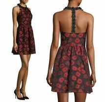 新品送料無料 U6号/JP11号Kate Spade Newyorkケイトスペード ニューヨーク Poppy Jacquard Dress　立体フラワー　ドレス_画像7