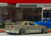 【Ｒ３４☆ＧＴ－Ｒ】□1/72□Ｃカークラフト□改造□カスタム□スカイライン□ミニカー□ローダウン□深リム□ホイール□ガチャガチャ□_画像4