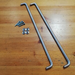 ユニフレーム 焚き火テーブル サイドバー 2本セット シルバー スチール 焚き火台テーブル UNIFLAME パーツ 焚火テーブル