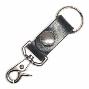 [SALE] cow leather Mini leather key holder black two -ply circle can attaching key . attaching . key case instead of *