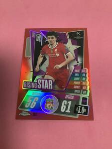 2020-21 TOPPS MATCH ATTAX CHROME Red Refractor 1/5 LIVERPOOL FC CURTIS JONES