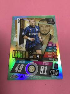 2020-21 TOPPS MATCH ATTAX CHROME Green Refractor /99 FC INTERNAZIONALE MILANO WESLEY SNEIJDER