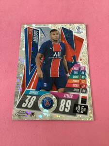 2020-21 TOPPS MATCH ATTAX CHROME Xfractor PARIS SAINT KYLIAN MBAPPE