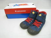 CONVERSE コンバース KID’S CAMPING スニーカー ネイビー×レッド キッズ サイズ16cm_画像1