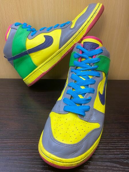 【特価】27.5 NIKE DUNK HI マルチカラー