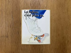 ★レトロなヨーロッパのステッカー★V203★車・バイク・スーツケース・コレクション等に★広告スニーカー靴タバコ禁煙ビンテージフランス