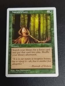 ★☆MTG 【EN】《自然の知識/Nature's Lore》[5ED] 緑C★☆ 全ての商品同梱可能