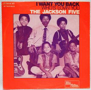 美盤！The Jackson 5 ☆ I Want You Back / Who's Lovin' You ☆ドイツ盤7インチ 
