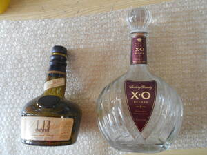 当時物 ビンテージ X・O ブランデー ダンヒル スコッチ ウイスキー 空き瓶 現状品渡し 同梱不可
