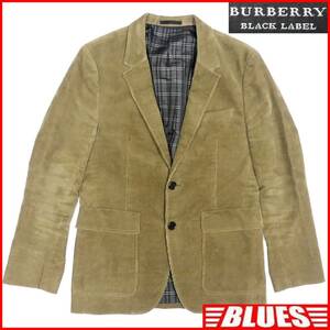  быстрое решение *BURBERRY BLACK LABEL* мужской M негодный версия tailored jacket Burberry Black Label чай хаки вельвет три . association стандартный 