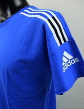 ★【adidas アディダス】3ストライプス半袖Tシャツ FL3990 BLUE Mサイズ_画像3