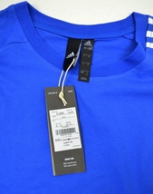 ★【adidas アディダス】3ストライプス半袖Tシャツ FL3990 BLUE Mサイズ_画像4