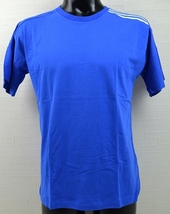 ★【adidas アディダス】3ストライプス半袖Tシャツ FL3990 BLUE Mサイズ_画像1