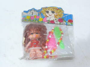 未開封 女の子 人形 ブラシ ネックレス ソフビ 昭和レトロ キャンディーキャンディー 玩具 おもちゃ 日本製