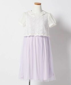  new goods Y14300 Kumikyoku kumikyokuk Miki .k110cm formal ceremony chu-ru dress One-piece for children girl purple white purple 