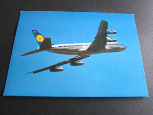 ルフトハンザ■B707■Lufthansa■ボーイング707インターコンチネンタル■エアライン発行絵葉書