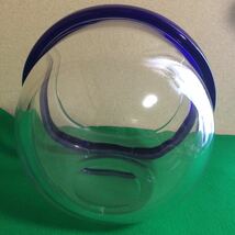 ガラス 丸型 鉢 金魚鉢 アンティーク ワインクーラー ガラス鉢 フラワーベース (255)_画像4