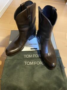 トムフォード　TOM FORD ペコスブーツ ヒールブーツ ウエスタンブーツ