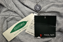 M-1113★新品★TOOL faith ツールフェイス 東京スタイル★定価 \9,345 グレー灰色 ストレッチ ロング丈 ベアトップワンピース 38_画像3