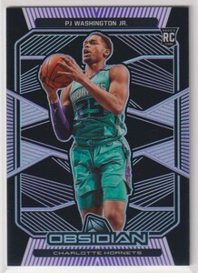 NBA PJ Washington Jr. 2019-20 PANINI OBSIDIAN BASKETBALL Purple PRIZM REFRACTOR ROOKIE CARD /75 枚限定 パープル リフラクターカード