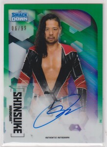 WWE Shinsuke Nakamura AUTO 2020 TOPPS Chrome ON CARD AUTOGRAPH /99 枚限定 中邑真輔 直書き 直筆 サイン オート 新日本プロレス