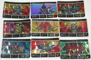 SD Gundam Gaiden Sd Sengoku Gandander Kira 16 штук Обычные 25 штук Carddus Dusk Junk, 1990 1991 1993