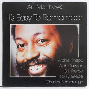 ■Art Matthews■☆It's Easy To Remember☆Archie Shepp参加