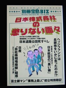 送料無料】 日本株式会社の懲りない面々 別冊宝島 BIZ File No.006 中古書 （株）宝島社 1998年発行 223頁