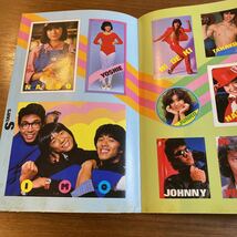 【明星付録】明星ステッカーポスター　昭和57年3月1日発行 1982年　スター26人　ノリつき　松田聖子　松本伊代　西城秀樹　河合奈保子_画像4