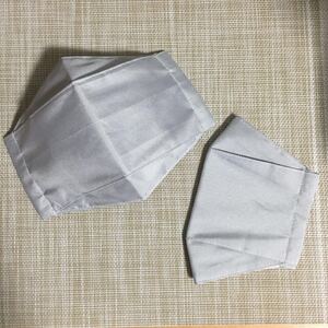 2枚セット 少し大きめ 箱型大臣風インナー カバー グレー 不織布シート入り