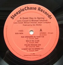 ◆ LARRY CORYELL & MICHAEL URBANIAK / A Quiet Day In Spring ◆ SteepleChase SCS 1187 ◆_画像3