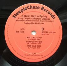 ◆ LARRY CORYELL & MICHAEL URBANIAK / A Quiet Day In Spring ◆ SteepleChase SCS 1187 ◆_画像4