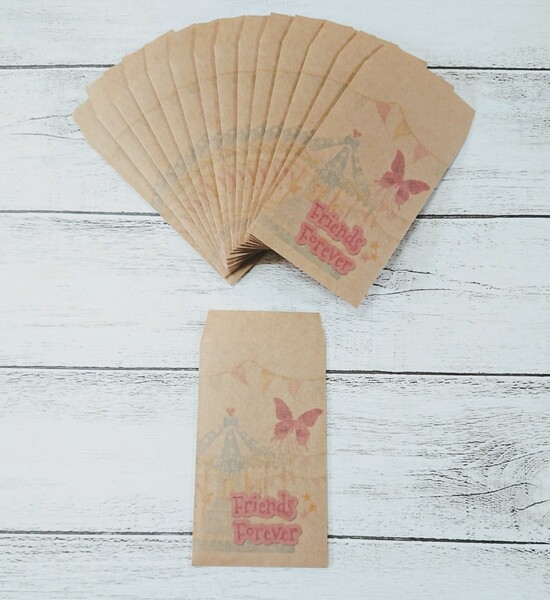 **Friends Forever ハンドメイド ポチ袋 15枚セット**