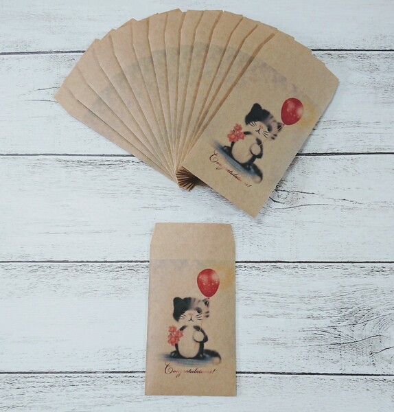 **Congratulations! ハンドメイド ポチ袋 15枚セット**
