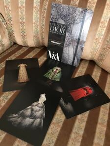 セール♪ ラスト☆V&A Dior展 ノート&ポストカード ディオール
