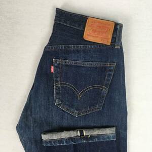 LEVI'S リーバイス 50S-XX BIG'E' 日本製 99年 デニム パンツ ジーンズ W31 L36 ピンク耳 セルビッチ 隠しリベット 革パッチ