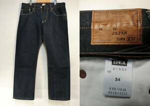  made in Japan EDWIN EXCLUSIVE VINTAGE Edwin 413XV Denim jeans W34/D12