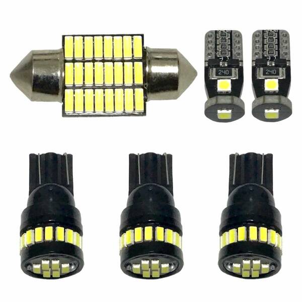 NZE/ZRE160系 カローラフィールダー後期 超豪華版 適合パーツ ルームランプ 車内灯セット 読書灯 T10 LED ウェッジ球 ホワイト トヨタ