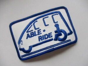 ビンテージ ABLE RIDE 運送 サービス 企業 ロゴ ワッペン/ 刺繍 ステッカー 車 自動車 カスタム アメカジ 海外 04